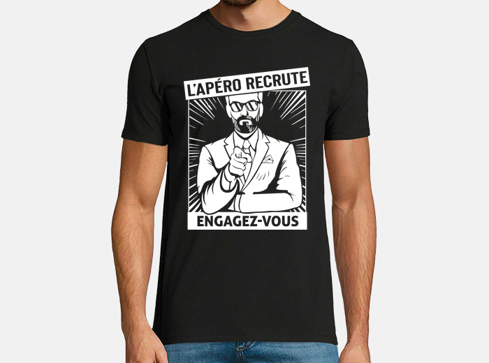 Tee shirt Apéro recrute Engagez vous tostadora