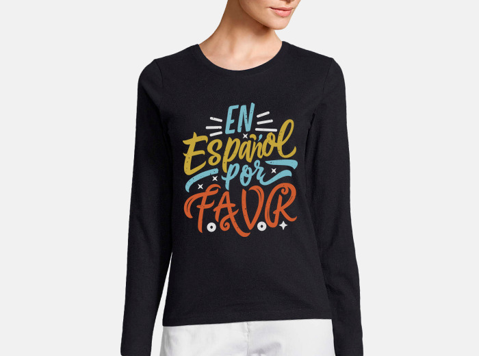 Playera en español por favor spanish teacher laTostadora México