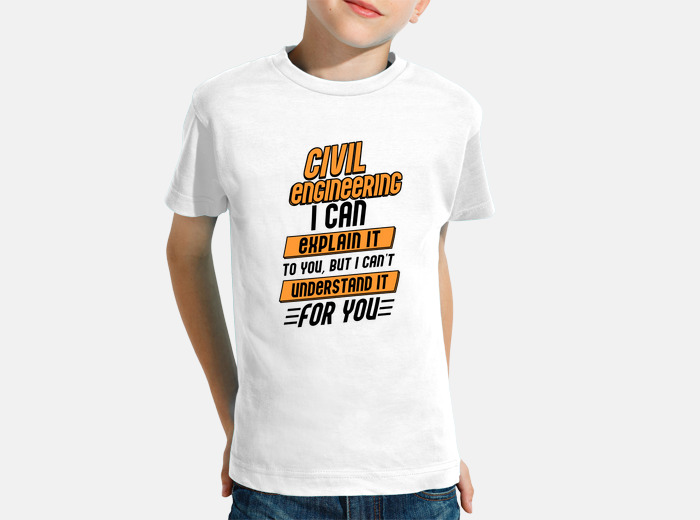 Camisetas niños ingeniería civil laTostadora