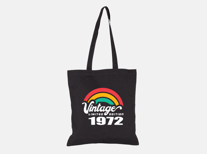 Bolsa vintage cumpleaños retro 1972 limitada laTostadora