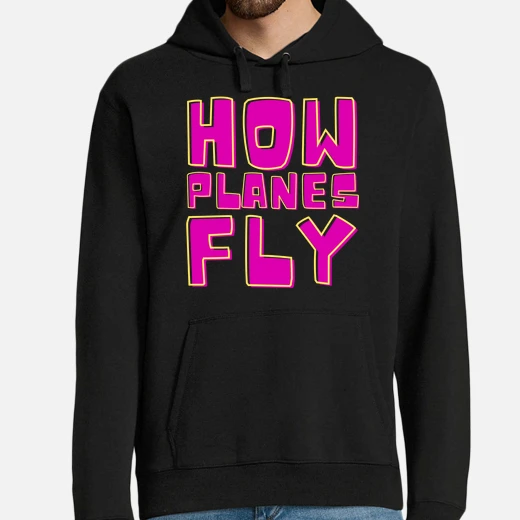 Sudadera cómo vuelan los aviones diseño laTostadora