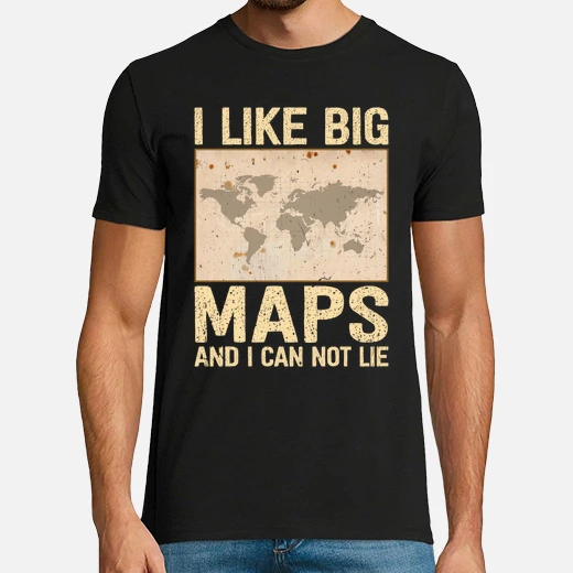 Camiseta Geograf A Mapas Divertidos Carto Latostadora