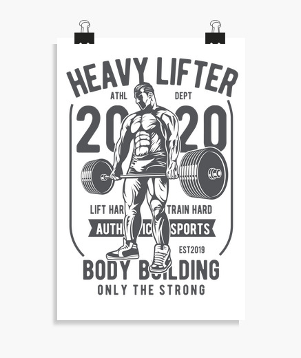Allenamento Palestra Poster Pesi Palestra Di Body Building Vintage Tostadora It
