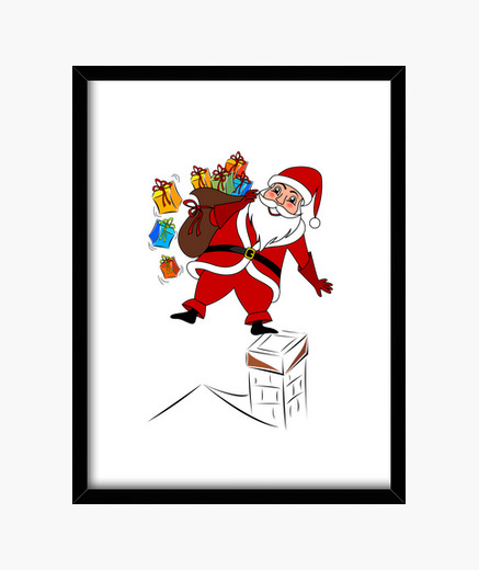 Quadro Babbo Natale.Quadro Babbo Natale Con Doni Tostadora It