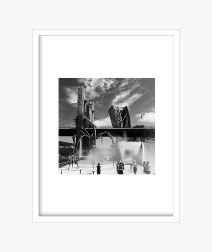 Quadro Bilbao Immagine Con Cornice Bianca Verticale 3 4 15 X 20 Cm Tostadora It