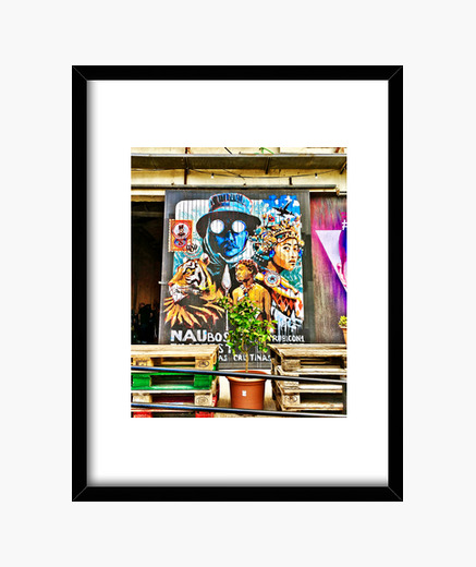 Quadro Grafite Cornice Con Cornice Nera Verticale 3 4 15 X 20 Cm Tostadora It