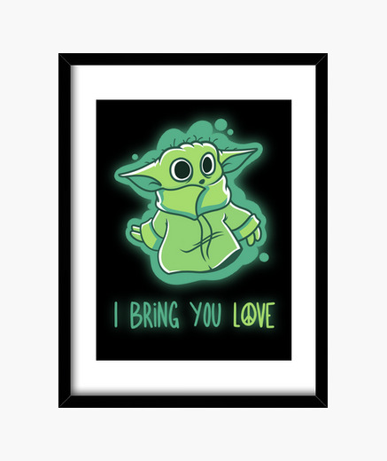 Cuadro I Bring You Love Baby Yoda Latostadora Cuadro I Bring You Love Baby Yoda Latostadora