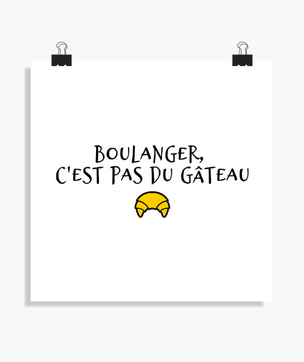 Poster Boulanger C Est Pas Du Gateau Tostadora