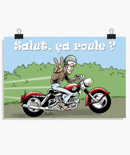 Poster Salut Motard Tostadora