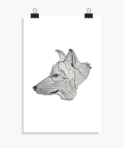 Dessin, tete de chien - woulem.com