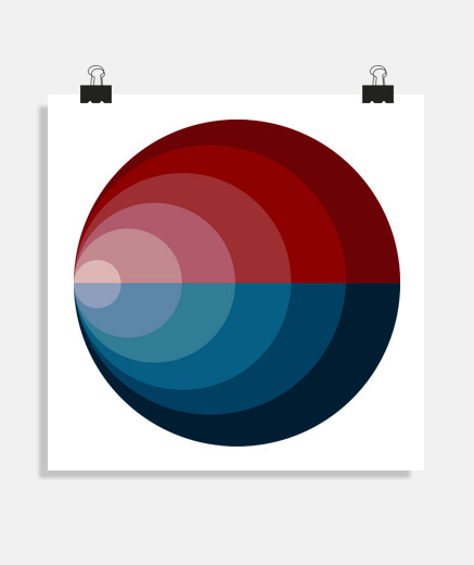 Poster à man rond