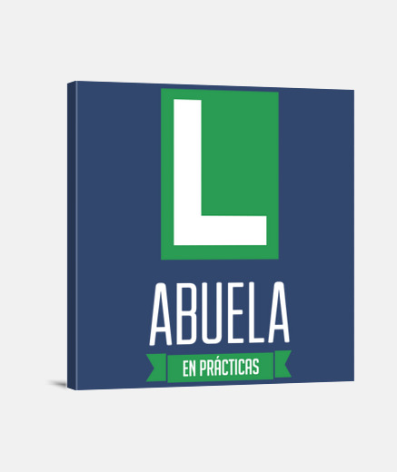 Lienzo Abuela en prácticas
