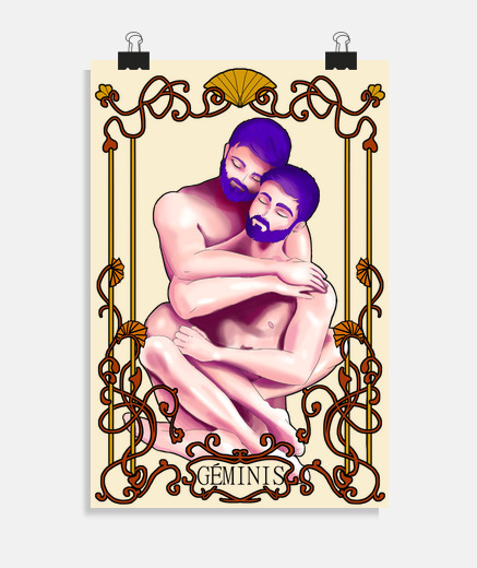 Poster affiche des gémeaux