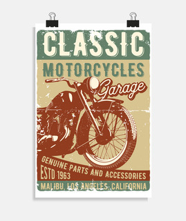 affiche de motards de motards de motards vintage 1963