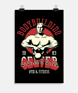 affiche rétro gym fitness vintage 1983 entraînement sportif