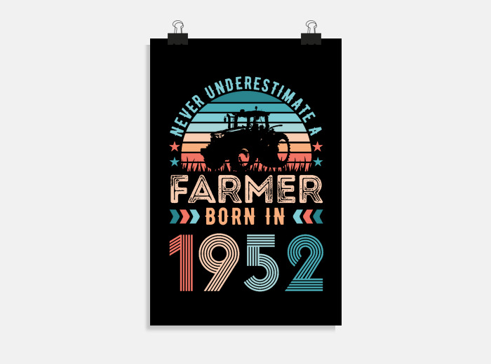 Poster Agriculteur Ne En 1952 70e Tostadora Poster Agriculteur Ne En 1952 70e Tostadora