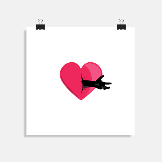 Poster Amour Coeur Brise Triste Chagrin Tostadora Poster Amour Coeur Brise Triste Chagrin Tostadora
