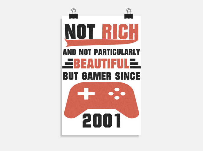 Poster Armer Gamer 01 Ne Anniversaire Tostadora