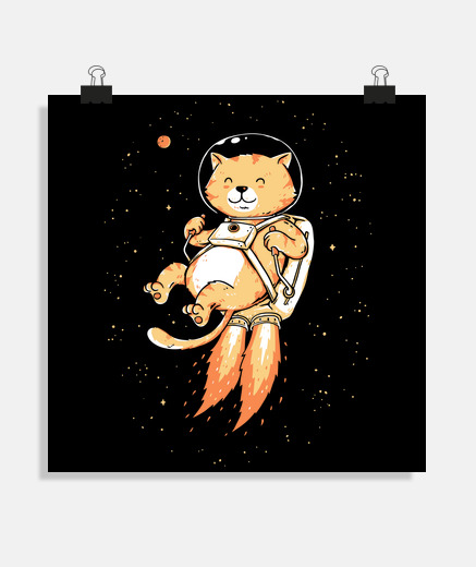 Póster aventurero espacial