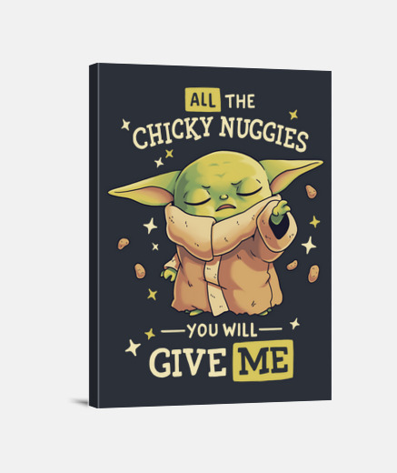 Wall baby yoda mandalorian chicky nuggies