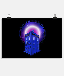 bad loup affiche horizontale docteur Who geek maison salon