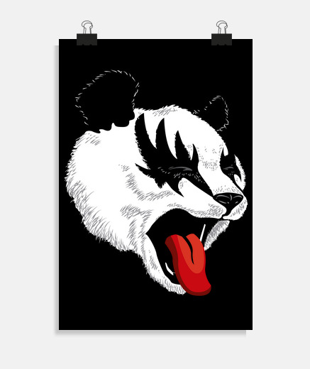 Poster baiser panda