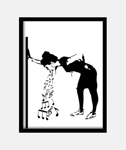 Framed BANKSY MUSIC