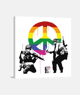 Banksy soldados de la paz LGTB