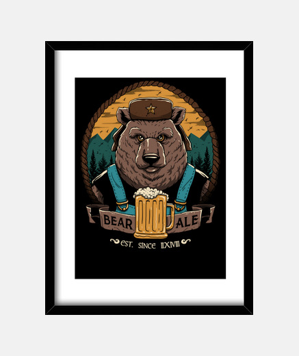 Cadre bière ours