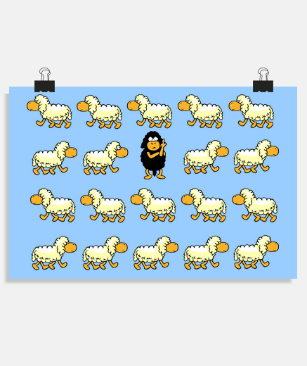 Poster black sheep - be different