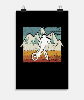 bmx en la hermosa naturaleza