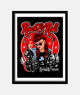 boîte rock pin up fille rockabilly musique rockers vintage rock and roll