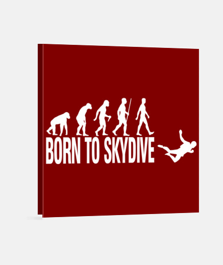 Lienzo Born to Skydive