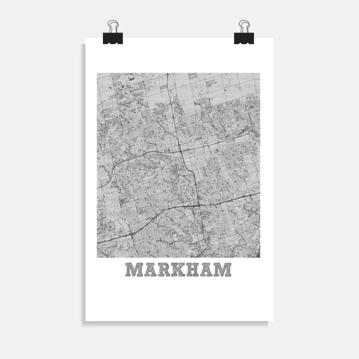 Póster bosquejo del mapa de la ciudad de markh | laTostadora