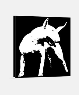 Bull terrier estilo pop art