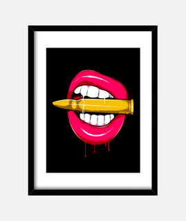 BULLET LIPS - Cuadro vertical