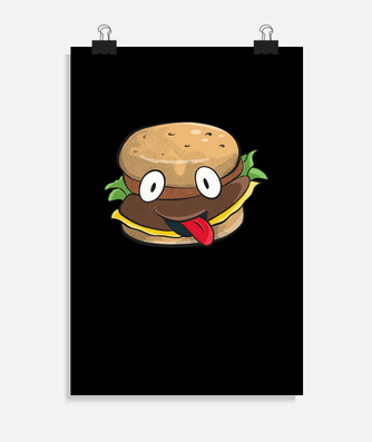 Burger funny fast food cartoon hamburge... | tostadora