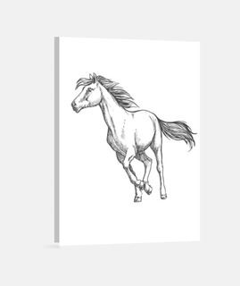 caballo dibujo camiseta montar