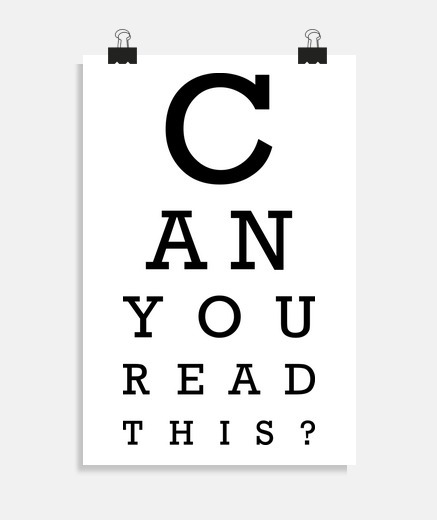 Poster can you read this