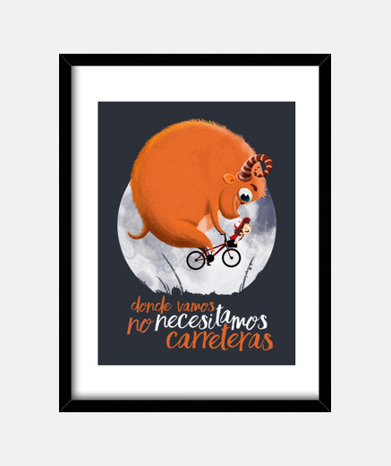 Cuadro Carreteras-Cuadro con marco vertical 3:4 (30 x 40 cm)