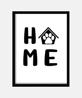 casa de huellas de perro