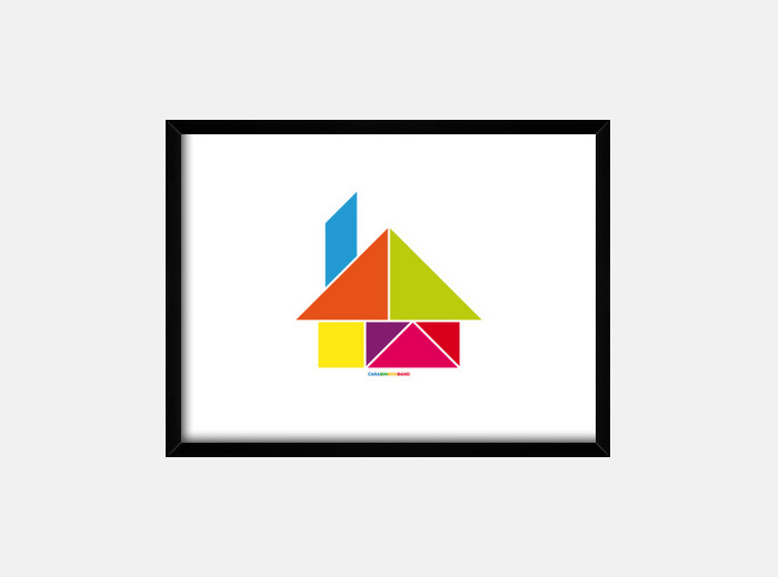 Cuadro casa tangram laTostadora