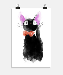 chat aquarelle