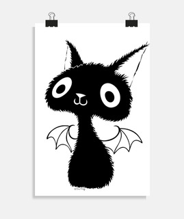 chat noir - affiche
