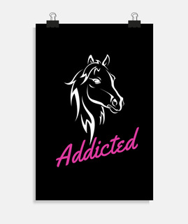 Cheval Addicted 4 t-shirt équitation