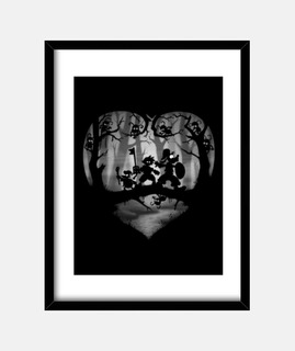 coeurs limbo cadre vertical 3: 4 (30 x 40 cm)