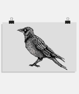 corbeau goth dessin à l39encre style de