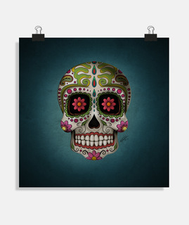 crâne mexi can une toile 20