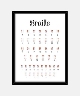 Cuadro Braille (30 x 40 cm)