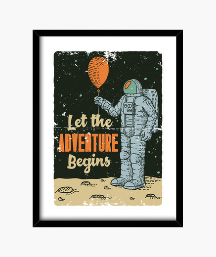 Cuadro Let the Adventure Begins - ARTMISETAS ART CAMISETAS 